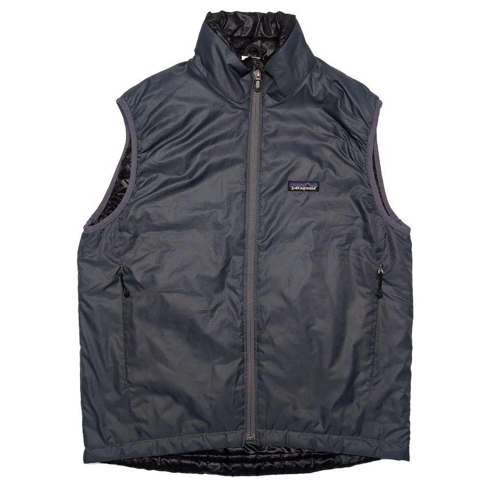 PATAGONIA Micro Puff Zip Vest Mens Small S Blue Excellent Insulated Style 83995
